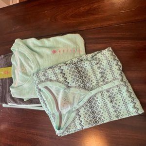 Mint green Made for Life 3 piece pajama set